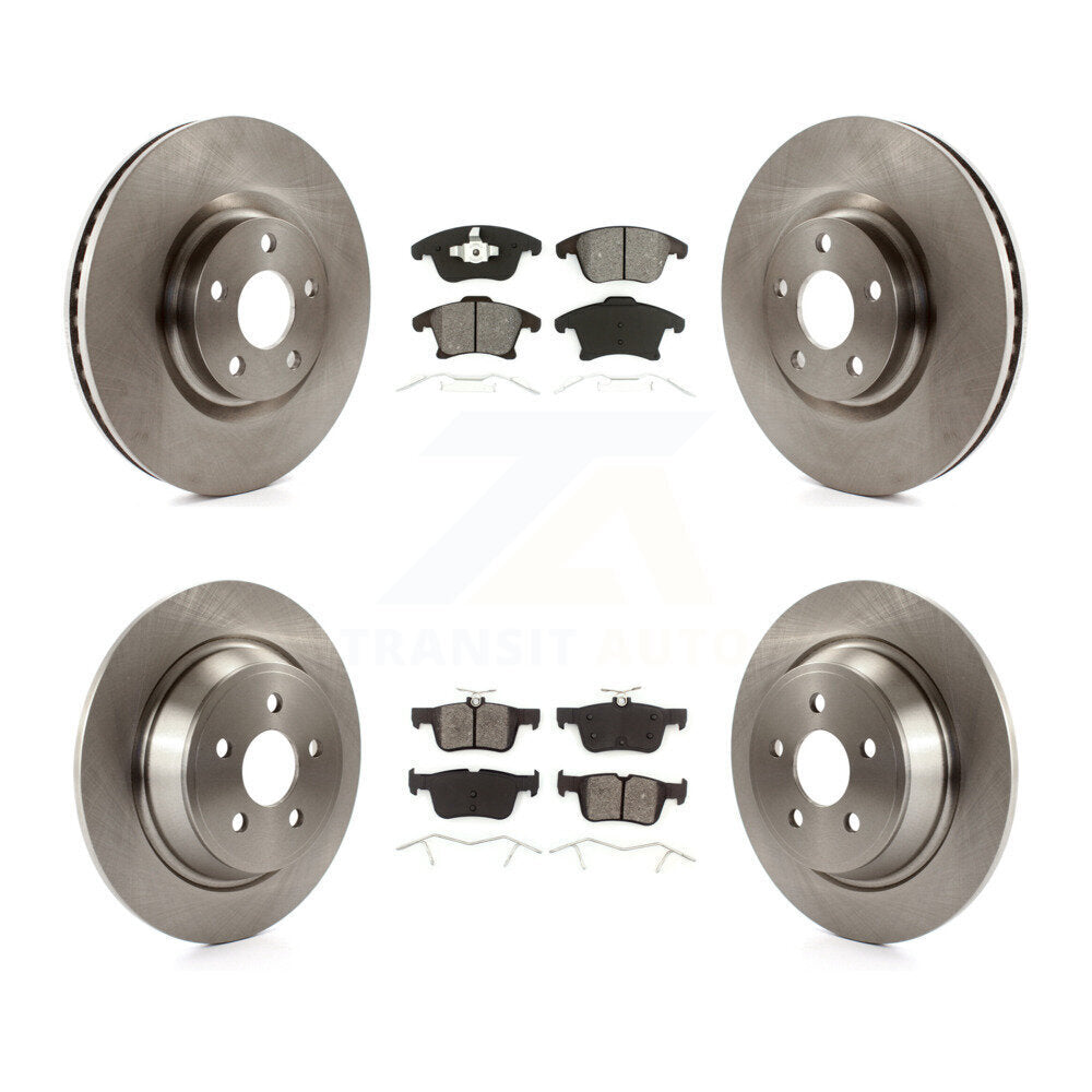 Kit de rotors de frein avant et arrière et plaquettes semi-métalliques pour Ford Police Responder Hybri