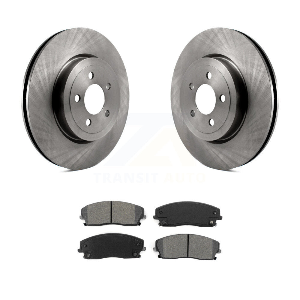 Rotors de frein avant et kit de plaquettes semi-métalliques pour Dodge Charger RWD 15-18 avec 3.6