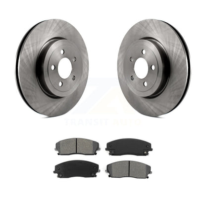 Rotors de frein avant et kit de plaquettes semi-métalliques pour Dodge Charger RWD 15-18 avec 3.6