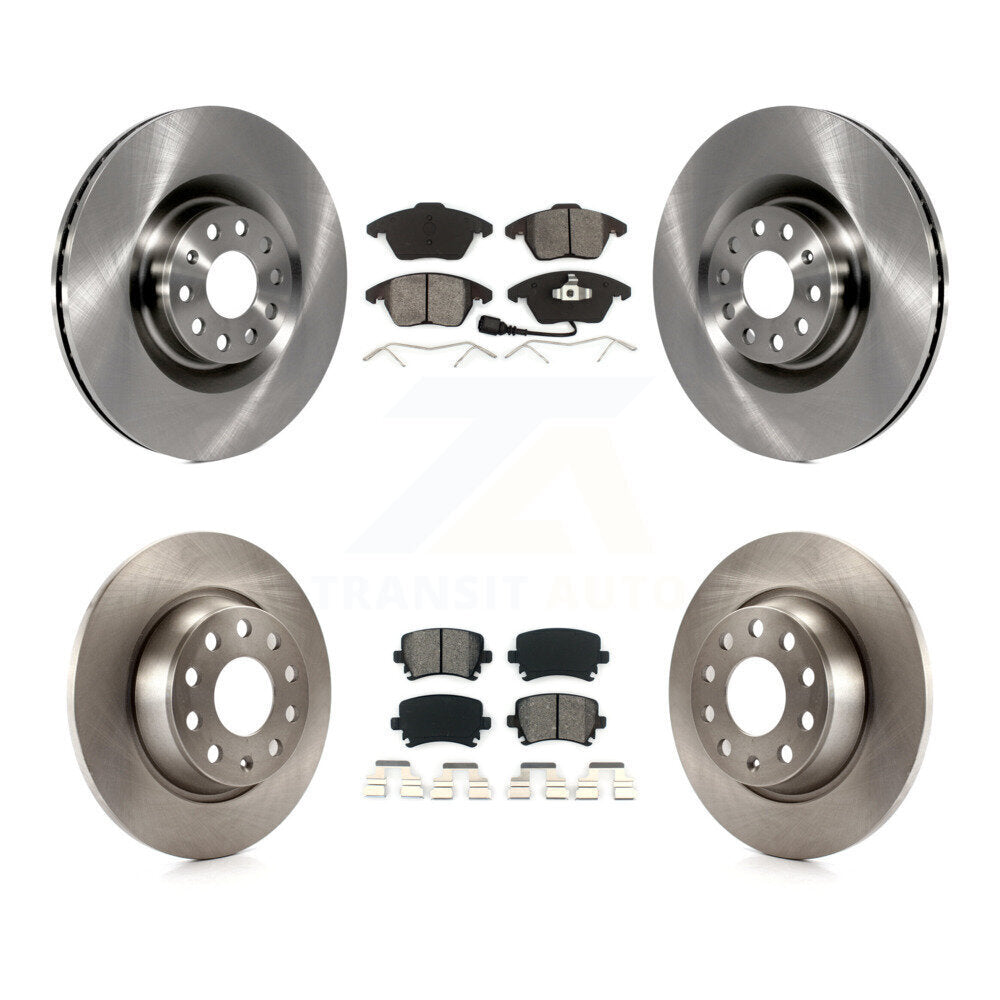 Kit de disques de frein à disque avant et arrière et plaquettes semi-métalliques pour Volkswagen CC
