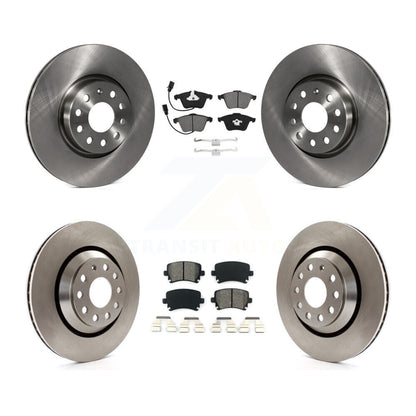 Kit de disques de frein à disque avant et arrière et plaquettes semi-métalliques pour Volkswagen CC R32