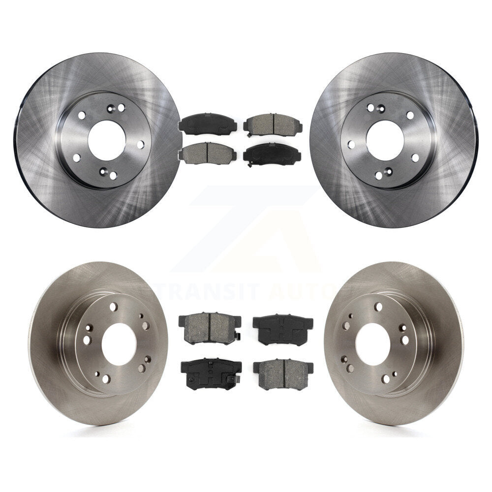 Kit de rotors de frein à disque avant et arrière et plaquettes semi-métalliques pour Honda Accord