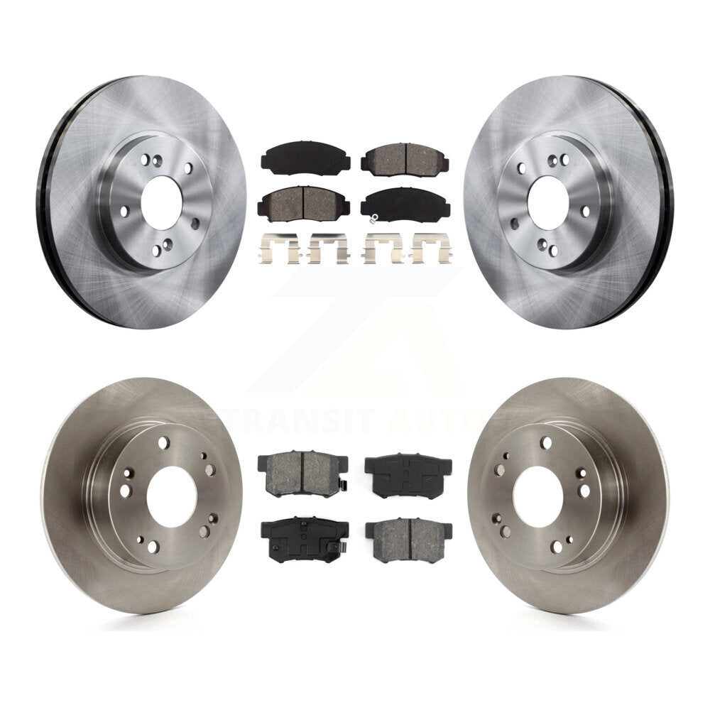 Kit de rotors de frein à disque avant et arrière et plaquettes semi-métalliques pour Honda Accord