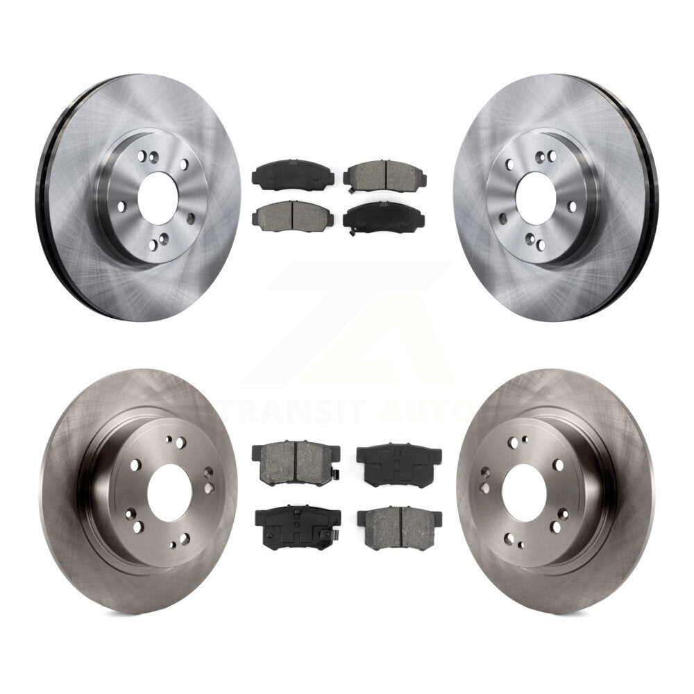Kit de rotors de frein à disque avant et arrière et plaquettes semi-métalliques pour Honda Accord