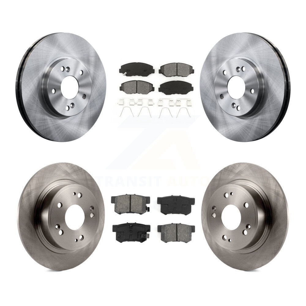 Kit de rotors de frein à disque avant et arrière et plaquettes semi-métalliques pour Honda Accord