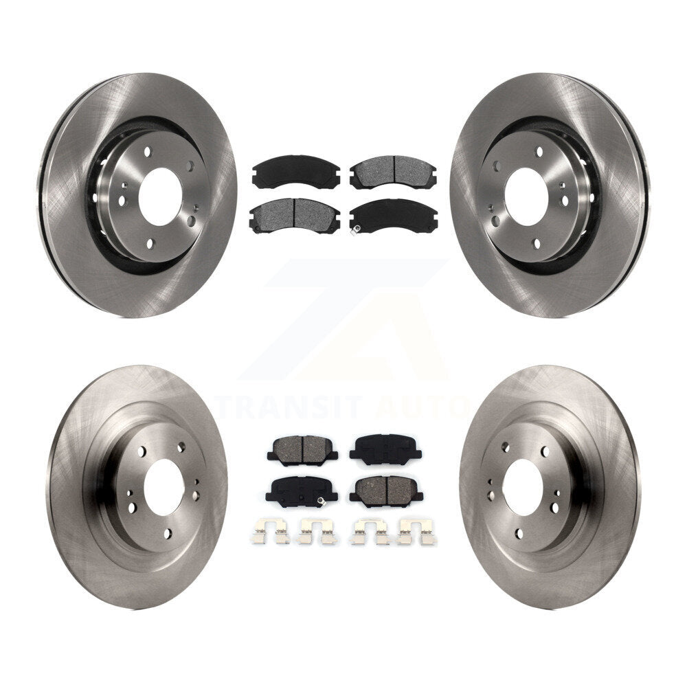 Rotors de frein à disque avant et arrière, Kit de plaquettes semi-métalliques pour Mitsubishi Outlander PHE