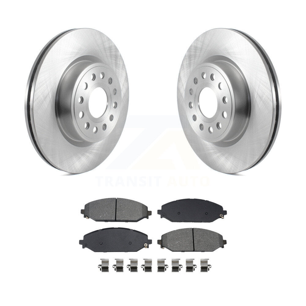 Kit de disques de frein à disque avant et plaquettes semi-métalliques pour Ram 1500 K8S-103657
