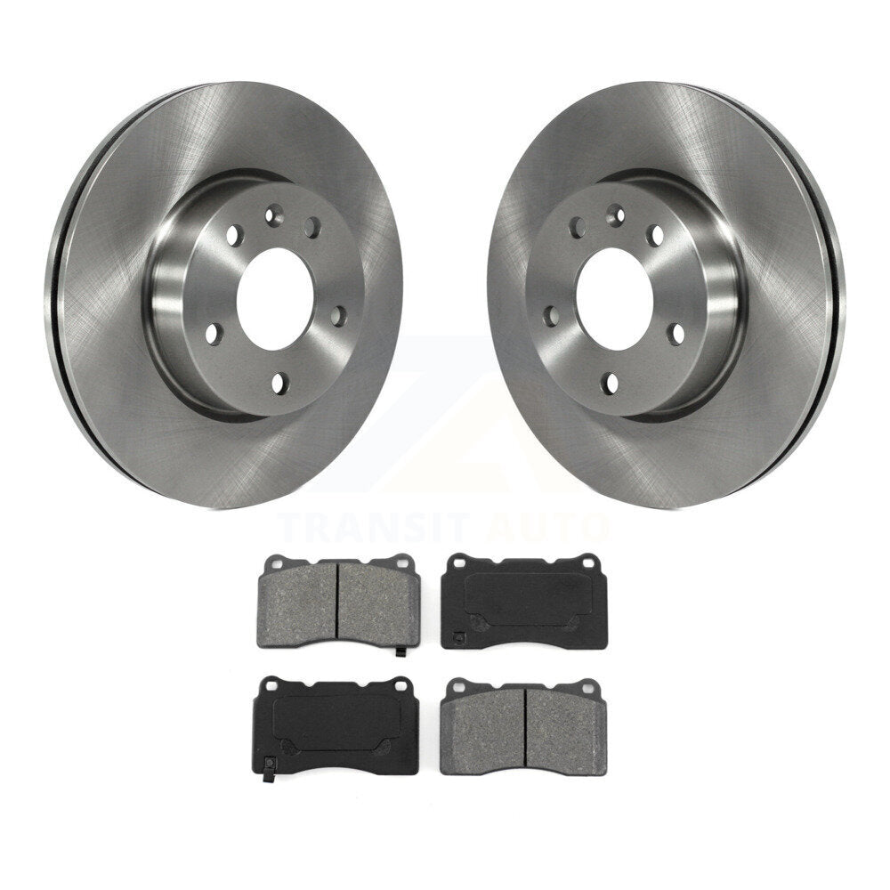 Kit de rotors de frein à disque avant et de plaquettes semi-métalliques pour base Cadillac ATS 2019