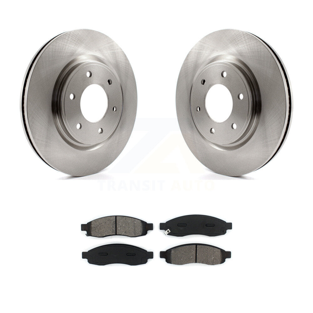 Rotors de frein à disque avant et kit de plaquettes semi-métalliques pour Nissan TITAN 2007 à partir de 04 0