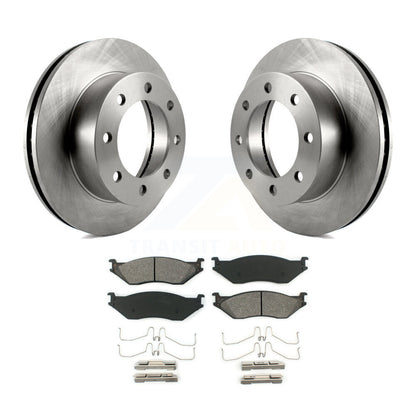 Kit de disques de frein à disque avant et plaquettes semi-métalliques pour Ford F-450 Super Duty