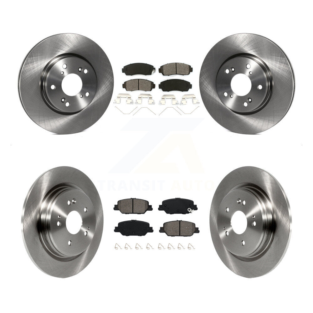 Kit de disques de frein à disque avant et arrière et plaquettes semi-métalliques pour Honda CR-V