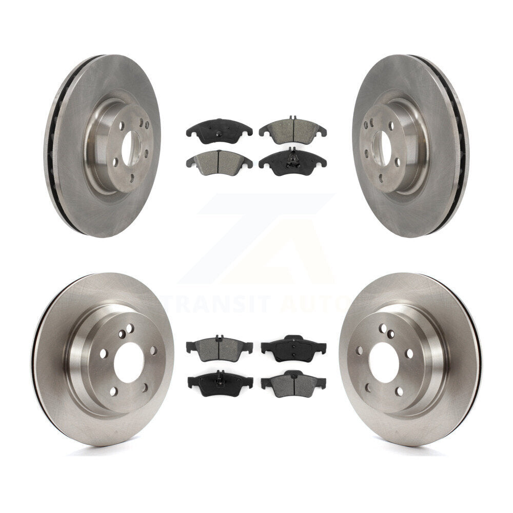 Kit de plaquettes de frein semi-métalliques pour rotors de frein avant et arrière, pour Mercedes-Benz E400 Seda 15-16