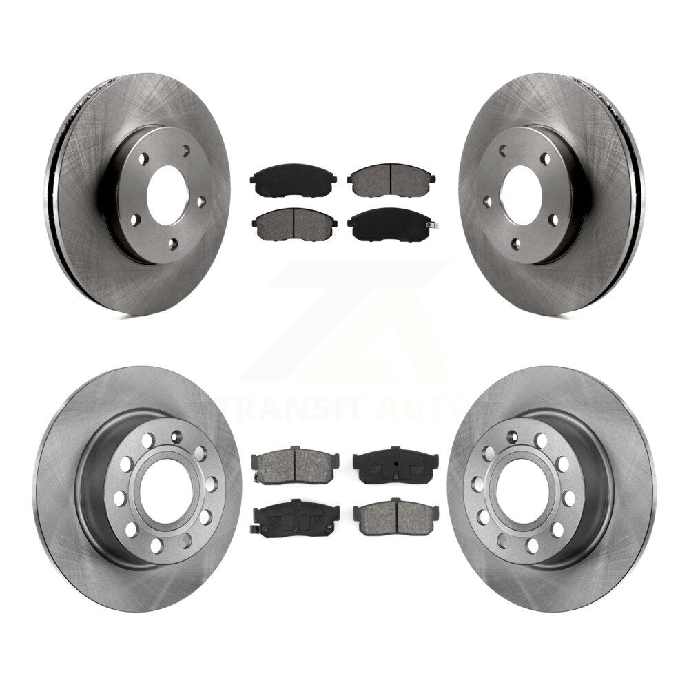 Kit de plaquettes semi-métalliques de rotor de frein avant et arrière pour Nissan Maxima 1999 à partir de 04
