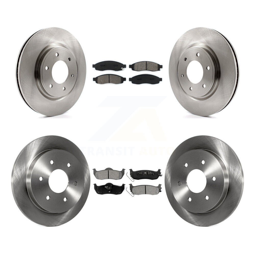 Kit de disques de frein avant et arrière et plaquettes semi-métalliques pour Nissan TITAN 2007 à partir de 04 0