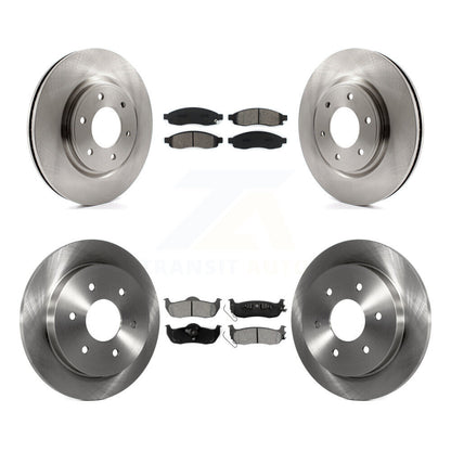 Kit de disques de frein avant et arrière et plaquettes semi-métalliques pour Nissan TITAN 2007 à partir de 04 0