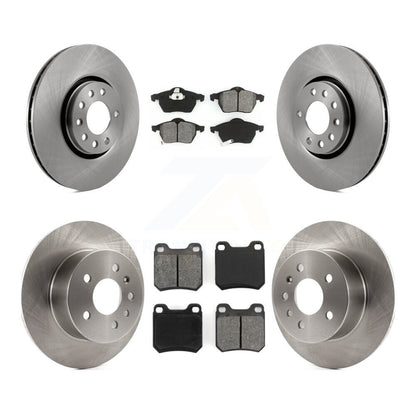 Rotors de frein à disque avant et arrière, Kit de plaquettes semi-métalliques pour Saab 9-3 Vigge 1999 – 2002