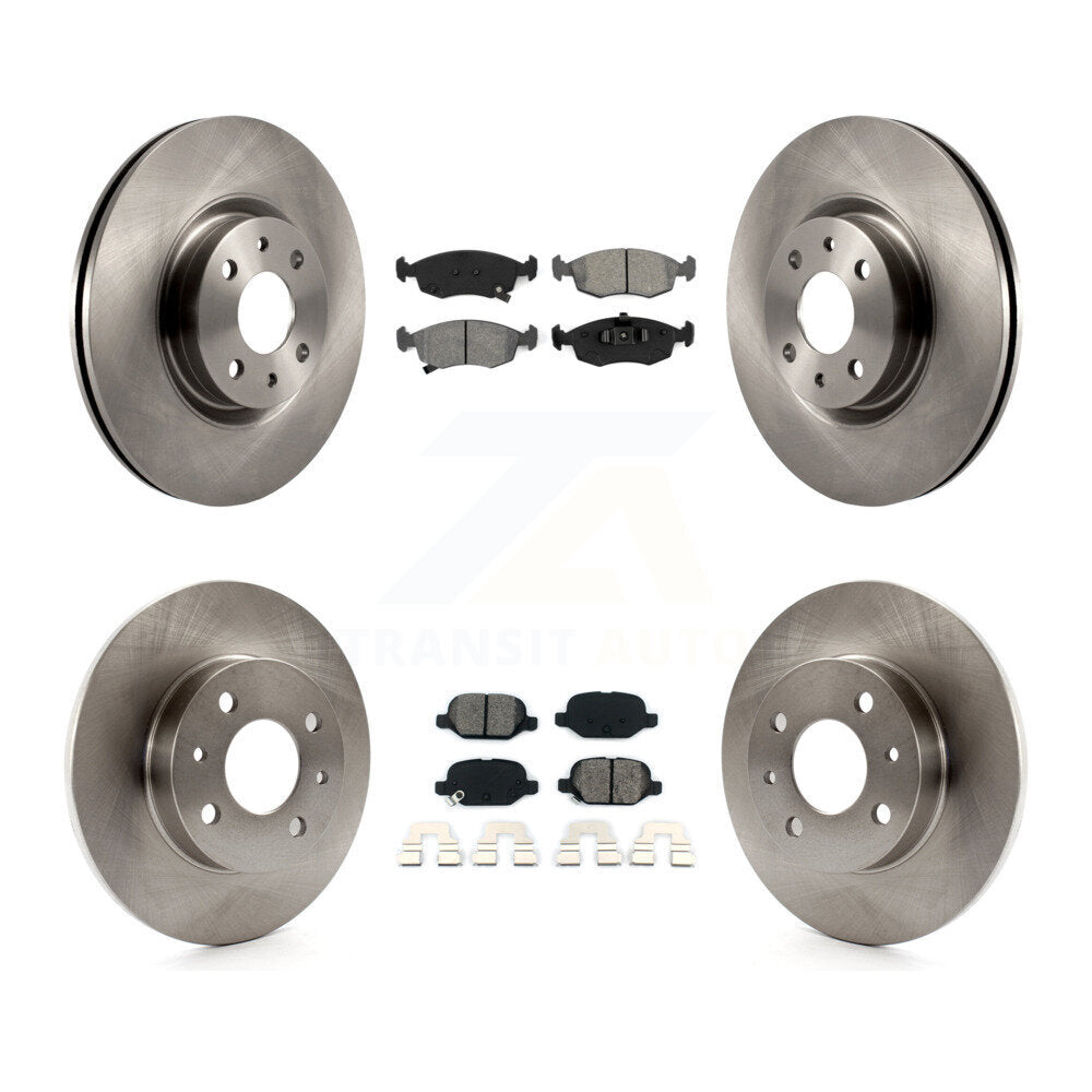 Kit de disques de frein à disque avant et arrière et plaquettes semi-métalliques pour Fiat 500 K8S-103687