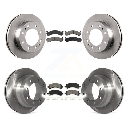 Kit de rotor de frein à disque avant et arrière et plaquettes semi-métalliques pour Chevrolet Express 450