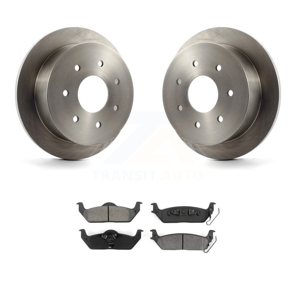 Kit de disques de frein à disque arrière et plaquettes semi-métalliques pour Ford F-150 K8S-103694