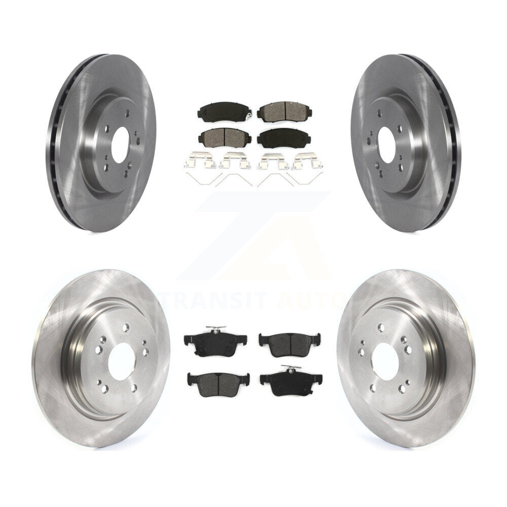 Kit de disques de frein à disque avant et arrière et plaquettes semi-métalliques pour Acura RDX 2019-2021