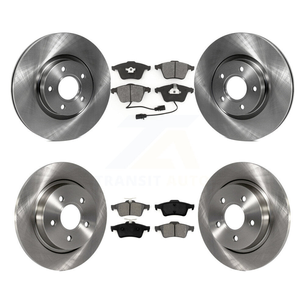 Kit de rotors de frein à disque avant et arrière et plaquettes semi-métalliques pour Volvo S40 K8S-10371