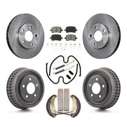 Kit de plaquettes et de tambour semi-métalliques, Rotor de frein avant et arrière (7 pièces) pour Chevrolet Malib