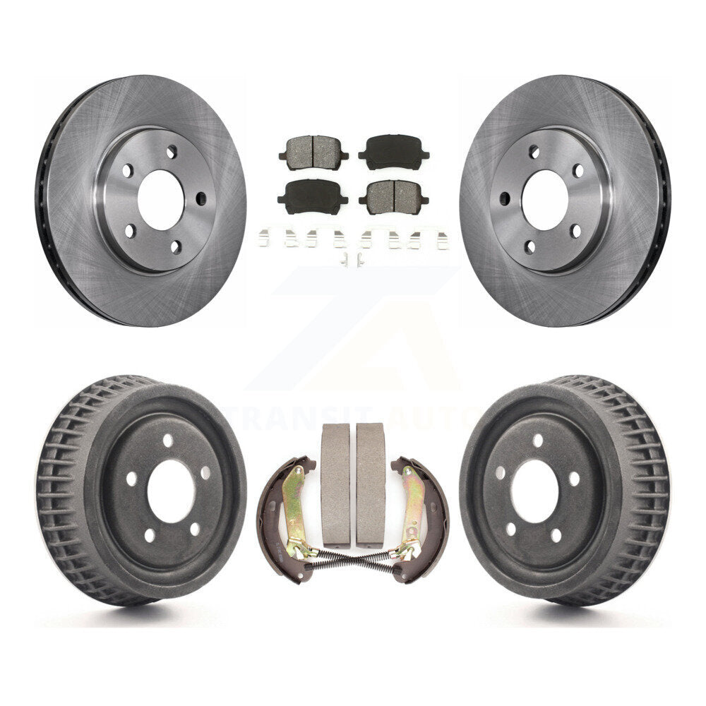 Rotors de frein à disque avant et arrière, Kit de tampons et de tambour semi-métalliques pour Chevrolet Malib