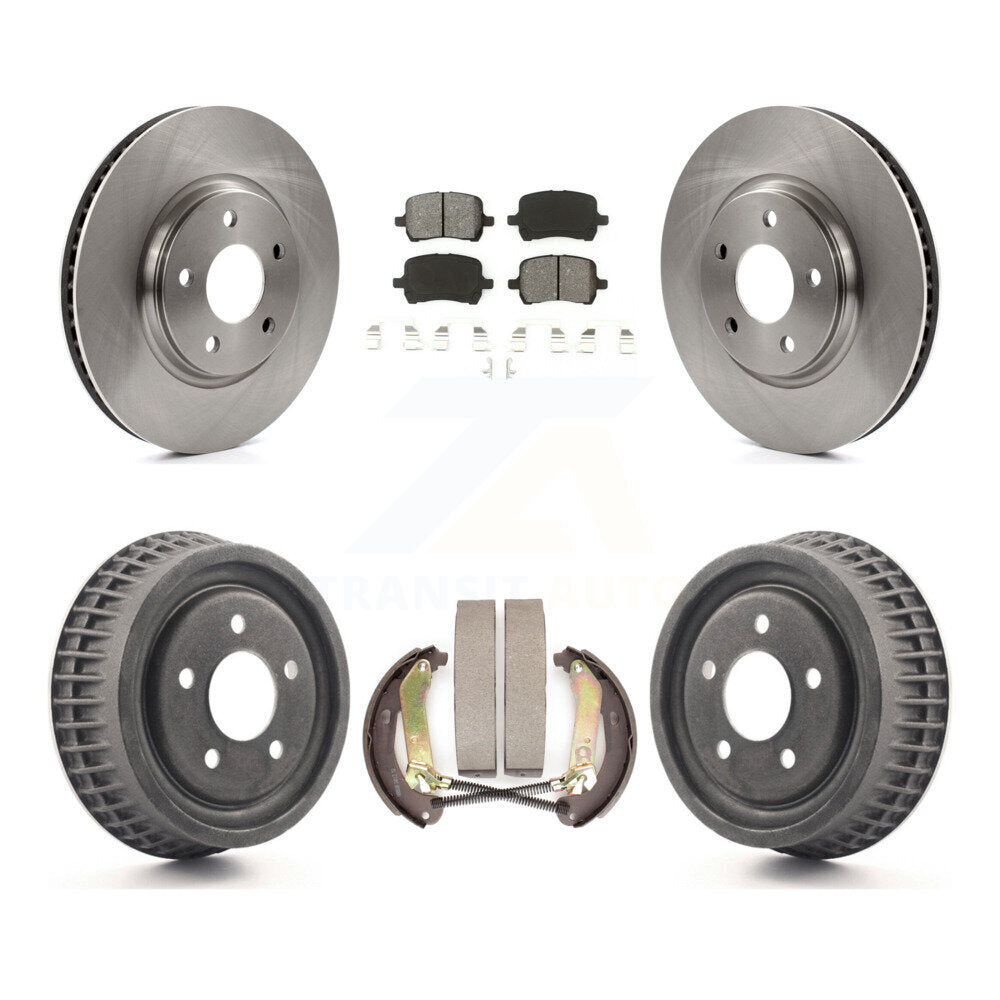 Rotors de frein à disque avant et arrière, Kit de tampons et de tambour semi-métalliques pour Chevrolet Malib