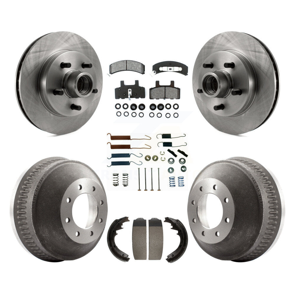 Kit de plaquettes et de tambour semi-métalliques pour Rotor de frein avant et arrière (7 pièces) pour C1500 Suburban GM