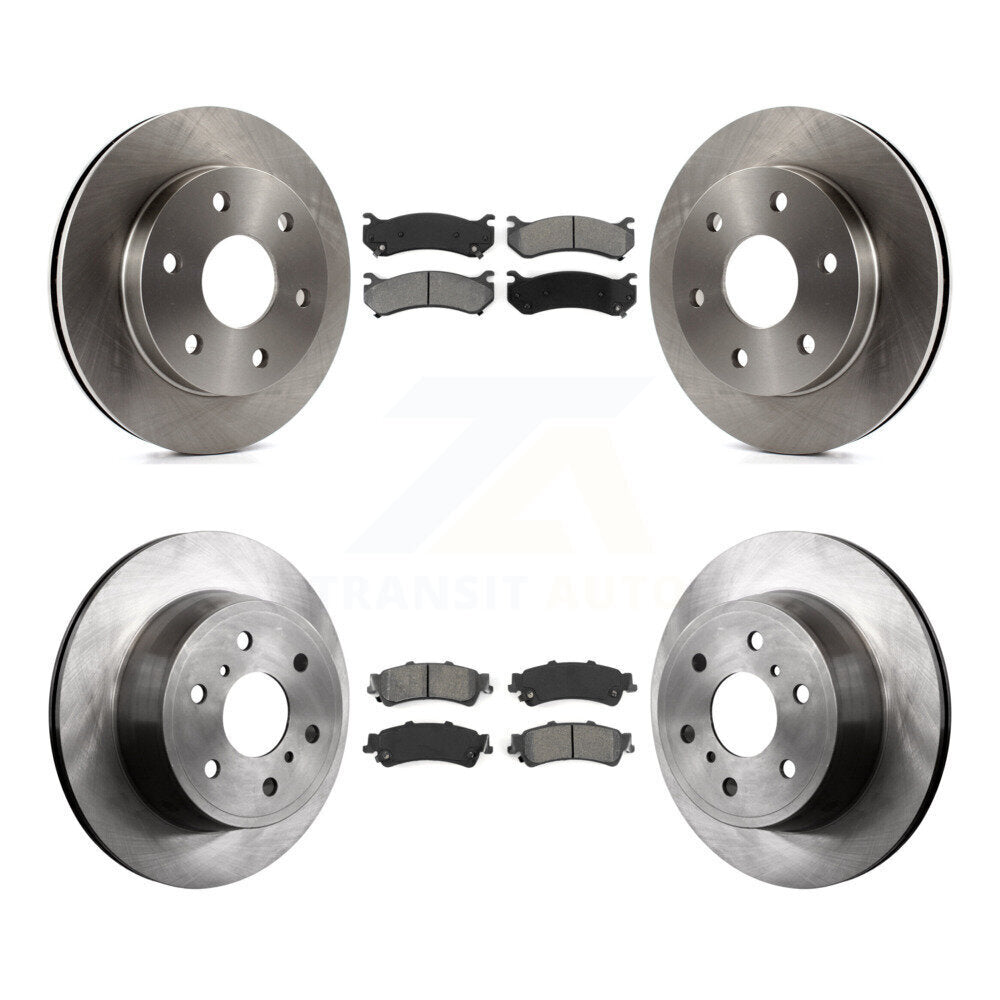 Rotors de frein à disque avant et arrière et Kit de plaquettes semi-métalliques pour GMC Sierra 1500 Classi