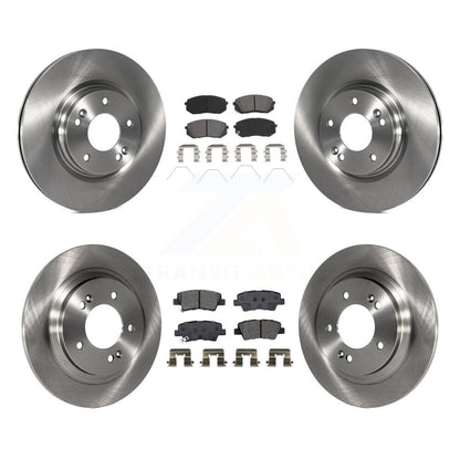 Kit de rotor de frein avant et arrière et plaquettes semi-métalliques pour Hyundai Elantra GT Kia Forte
