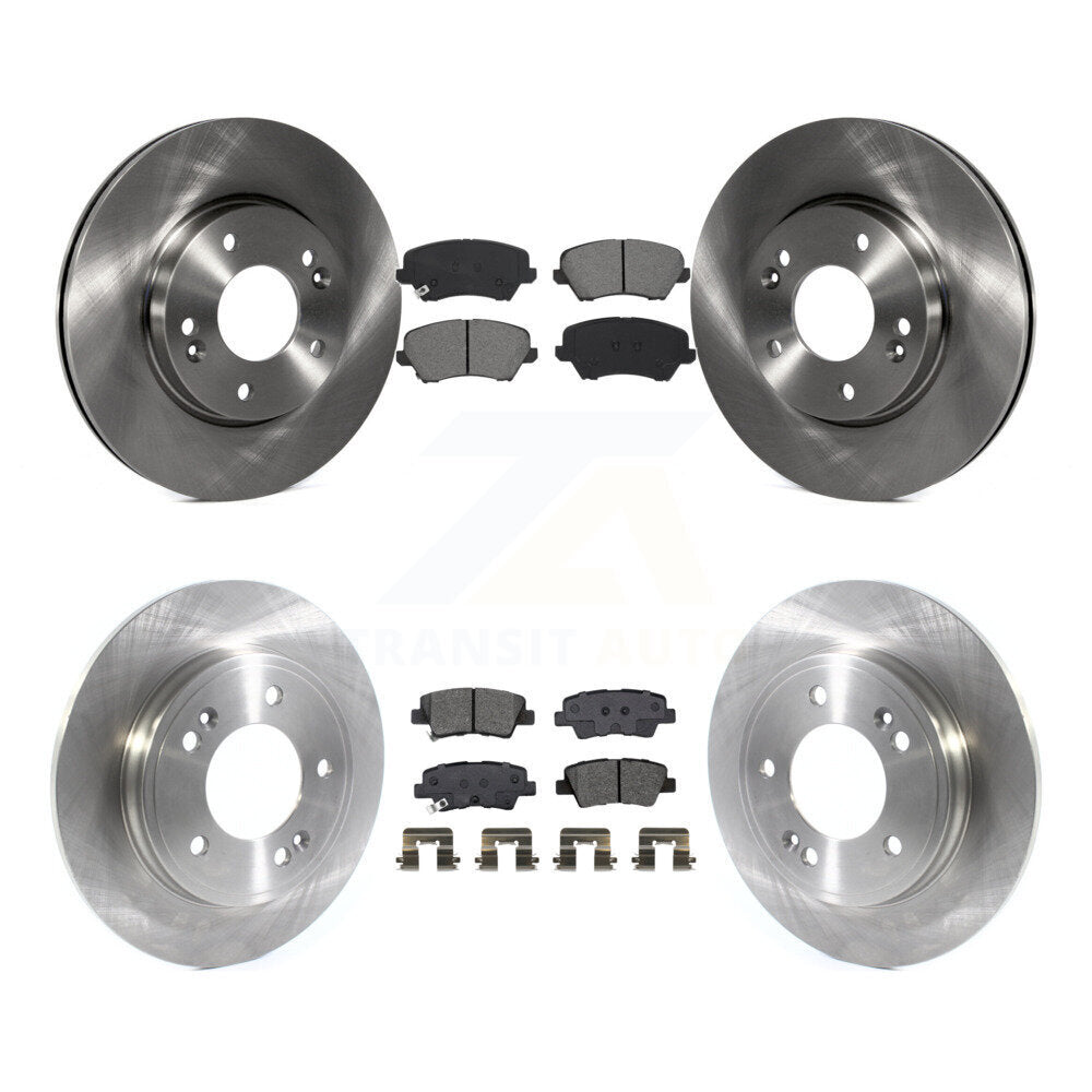 Kit de rotors de frein à disque avant et arrière et plaquettes semi-métalliques pour Hyundai Veloster