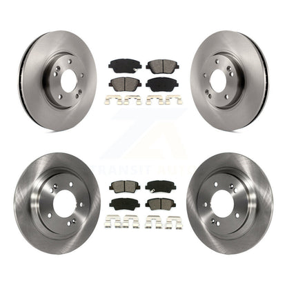 Kit de rotors de frein à disque avant et arrière et plaquettes semi-métalliques pour Hyundai Sonata