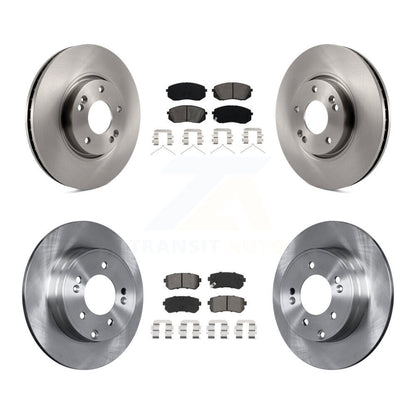 Kit de rotors de frein à disque avant et arrière et plaquettes semi-métalliques pour Hyundai Sonata