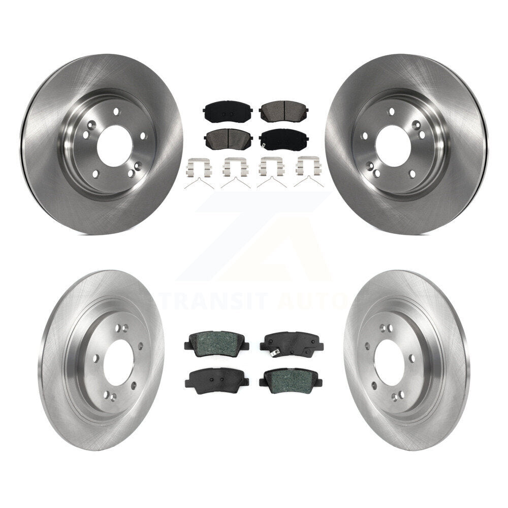 Kit de disques de frein à disque avant et arrière et plaquettes semi-métalliques pour Kia Niro EV 2019