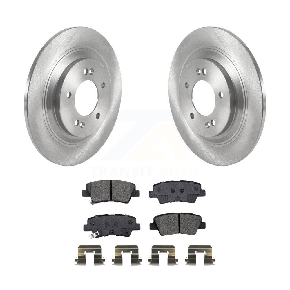 Kit de rotor de frein arrière et de plaquettes semi-métalliques pour Hyundai Kona électrique Kia Soul E
