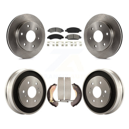 Rotors de frein à disque avant et arrière, plaquettes semi-métalliques et Kit de tambour pour GMC Sierra 150