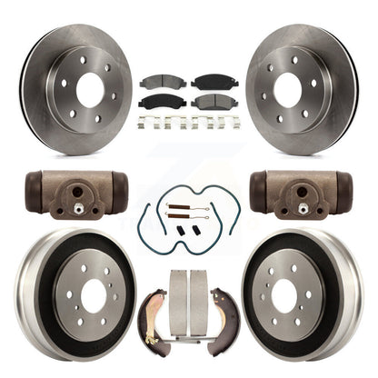 Kit de tambour à plaquettes semi-métalliques, Rotor de frein à disque avant et arrière (9 pièces) pour GMC Sierra 150