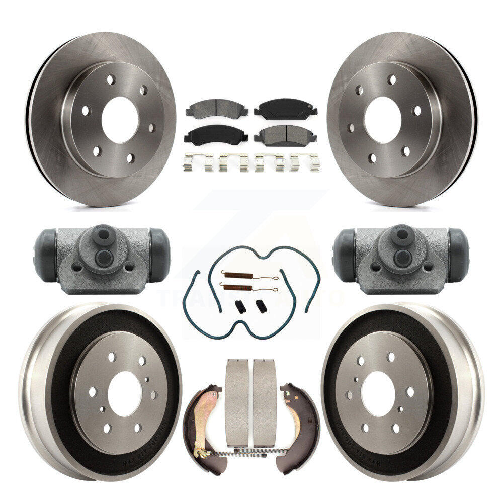 Kit de tambour à plaquettes semi-métalliques, Rotor de frein à disque avant et arrière (9 pièces) pour GMC Sierra 150