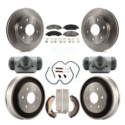 Kit de tambour à plaquettes semi-métalliques, Rotor de frein à disque avant et arrière (9 pièces) pour GMC Sierra 150