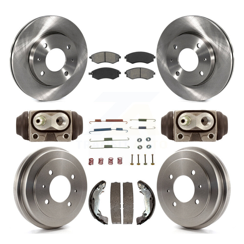 Kit de tambour à plaquettes semi-métalliques, Rotor de frein à disque avant et arrière (9 pièces) pour Hyundai Elantr