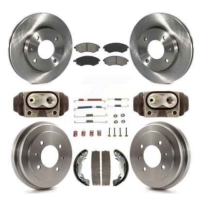 Kit de tambour à plaquettes semi-métalliques, Rotor de frein à disque avant et arrière (9 pièces) pour Hyundai Elantr