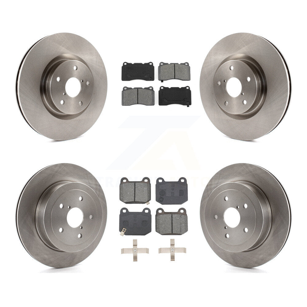 Kit de rotors de frein à disque avant et arrière et plaquettes semi-métalliques pour Subaru Impreza