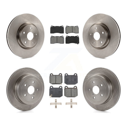 Kit de rotors de frein à disque avant et arrière et plaquettes semi-métalliques pour Subaru Impreza