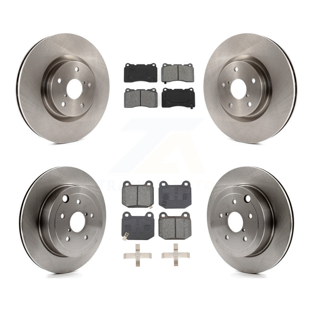 Kit de rotor de frein à disque avant et arrière et plaquettes semi-métalliques pour Subaru Impreza WRX ST