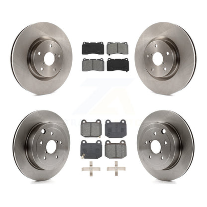 Kit de rotor de frein à disque avant et arrière et plaquettes semi-métalliques pour Subaru Impreza WRX ST