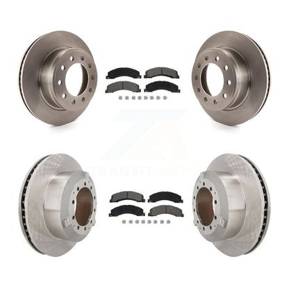 Kit de rotor de frein avant et arrière et plaquettes semi-métalliques pour camion Ram Dodge Sterling 450