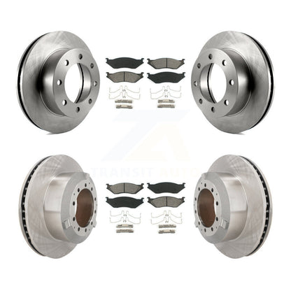 Kit de rotors de frein à disque avant et arrière et plaquettes semi-métalliques pour Ford F-450 Super Dut