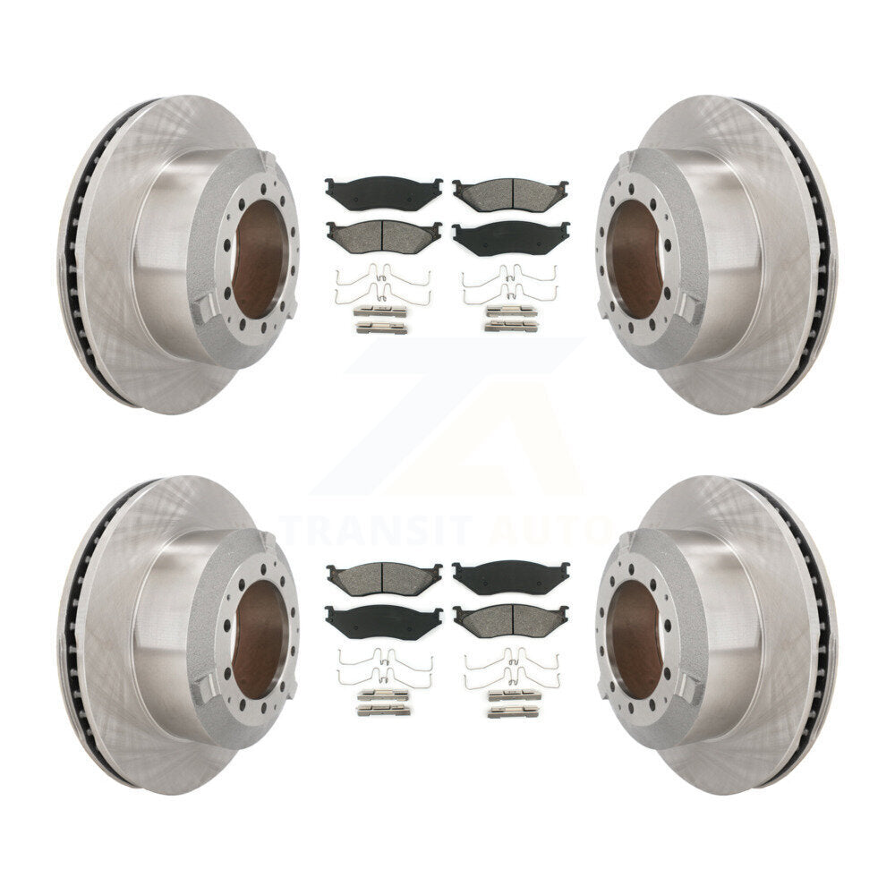 Kit de rotor de frein avant et arrière et plaquettes semi-métalliques pour International TerraStar IC A