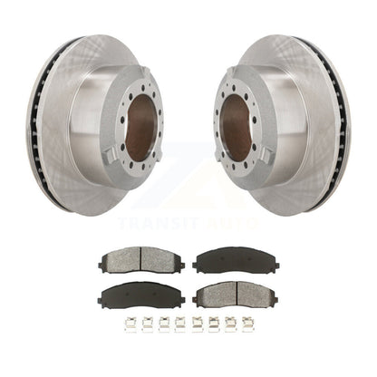 Kit de rotor de frein arrière et de plaquettes semi-métalliques pour châssis de cabine Ford F-350 Super Duty